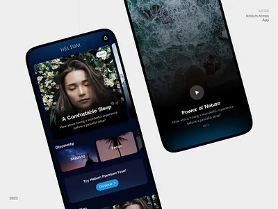 Helium Atmos App app clean design interface mobile ui ux