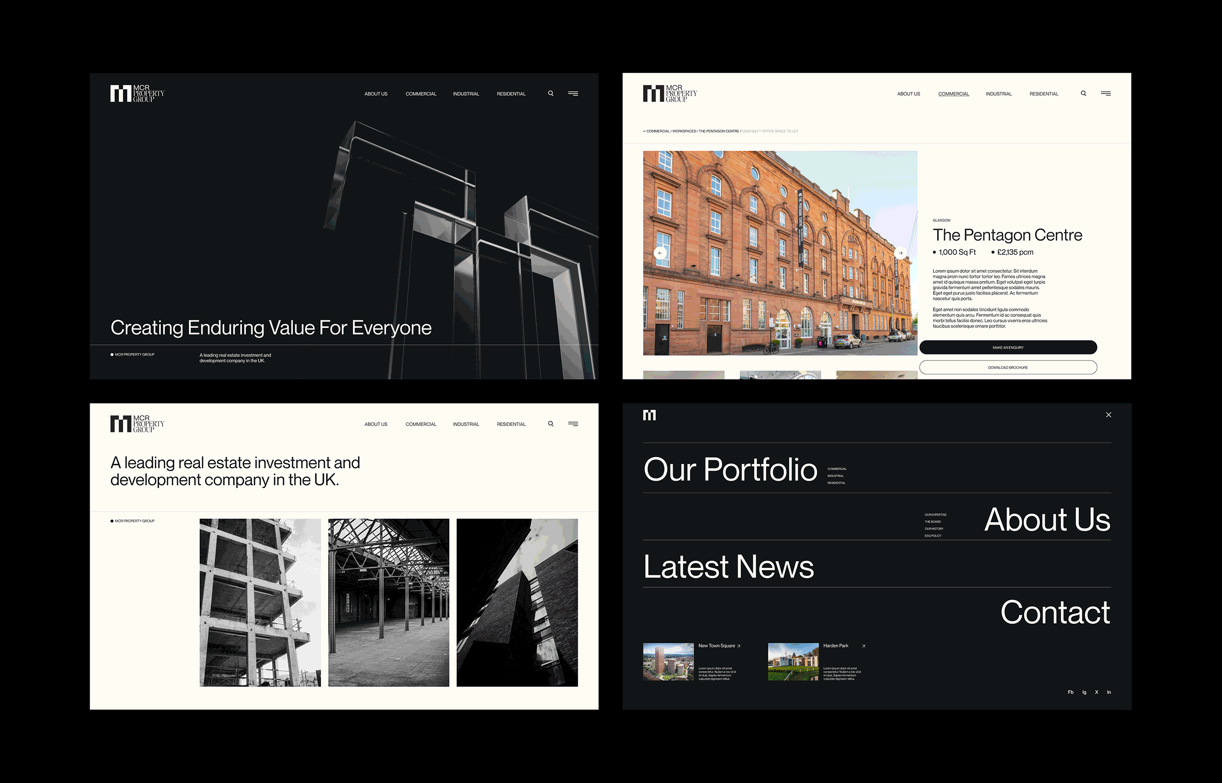 Property Group Website Concept Design design minimal property property group ui ui design uiux web webdesign website website design