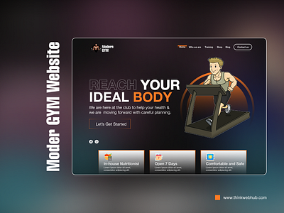 Morden GYM Website Ui gym gymwebsite ui uiux ux website websiteui