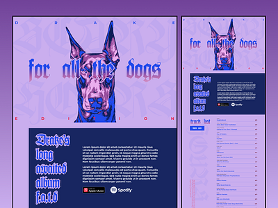 For All The Dogs Website Design Concept. branding design graphic design illustration landing page logo ui user experience