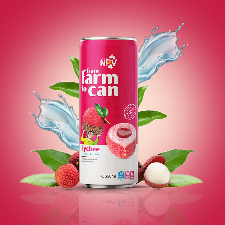 Lychee Can Poster Manipulation Design by Md Sakib Hasan on Dribbble