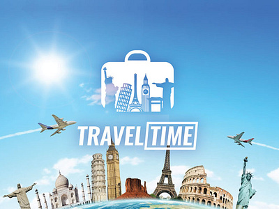 Embark on a Journey: Travel Time's World of Adventures adventure culture destinations discover excitement exploration global icons journey landmarks memories plane sky suitcase tourism travel trip vacation wanderlust world