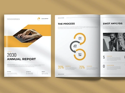 Annual Report Brochure Template annual annual report annual report brochure annualreport bifold brochure business brochure catalogue company profile corporate brochure lookbook report trifold