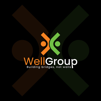 WellGroup Social Logo Design, Minimal Logo. brand identity branding design graphic design illustration logo logo design social logo typography vector vector logo