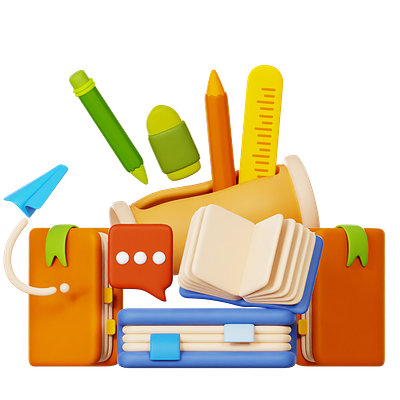 Back to School 3d 3d modeling graphic design icon illustration