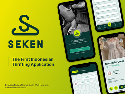 SEKEN: The First Indonesian Thrifting Application app application e commerce figma indonesia indonesian mobile app thrifting ui uiux