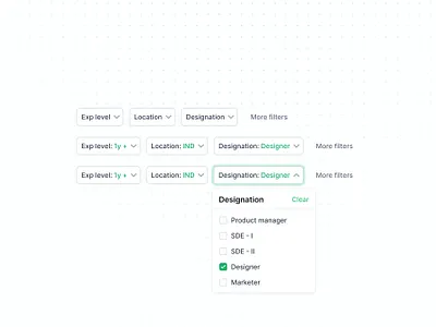 Dropdown filters design dropdown dropdown filters filter product design saas ui ux