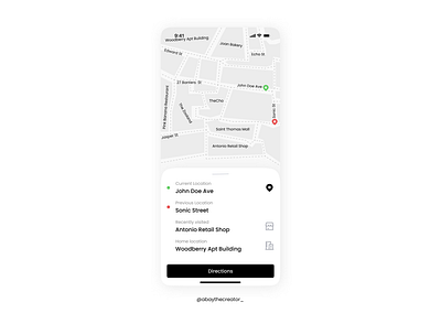 Location tracker app daily ui design figma location location tracker mobile tracker ui uiux ux