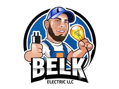 Belk Electric branding graphic design logo