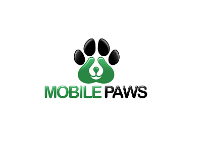 mobile paws logo branding graphic design logo