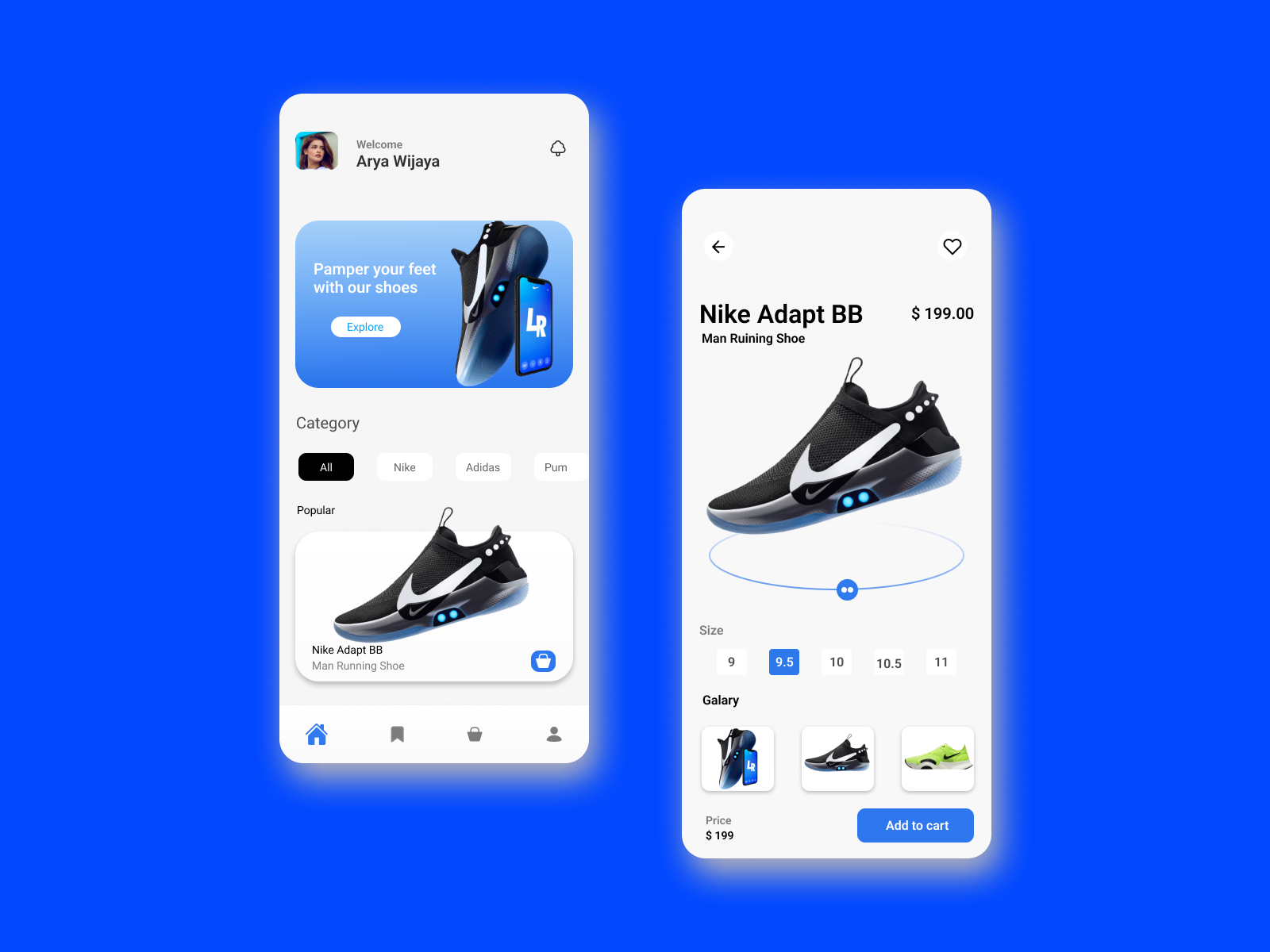 Nike Adapt BB Design App by Design Delight on Dribbble