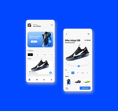 Nike Adapt BB Design App 3d animation app branding design graphic design illustration logo motion graphics typography ui ui design uiawarded uidesigner uiinspriation uilife uiux uiuxdesign ux vector