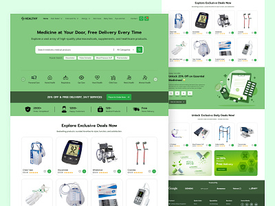 Pharmacy and Medicine Store Website design design uiux designer team ecommerce store ecommerce website figma design medical store medicine website pharmacy web design product designer ui uiux ux ui designer website design