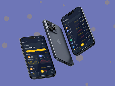 Crypto Wallet Mobile App UI altcoin app design bitcoin blockchain cryptocurrency dashboard design digital currency ethereum figma finance investing mobile app modern security trading ui user interface ux webapp