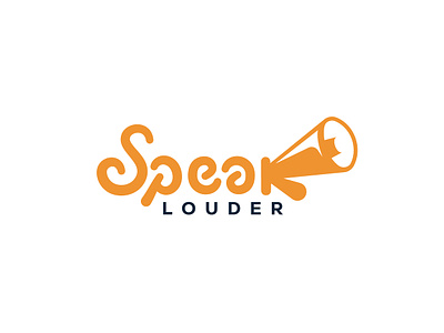 K + Speaker , Speak Louder Logo Design design fun graphic design k logo minimalist modern speak speaker