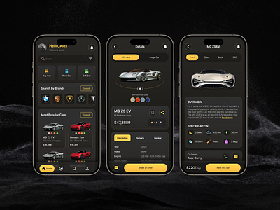 Car Buy Sell Rent - eCommerce Mobile App application best car sale app brand identity car car booking car design car sale clean ecommerce lamborghini product saas service speed sports car startup top treading app vehicle visual visual identity