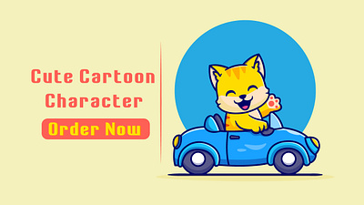 Cute Cartoon Character Illustrations branding cartoon character character design cute animal design cute caroon cute illustrations cute logo design graphic design illustration illustrations work logo logo design minimal ui ux vector vector art vector illustrations web