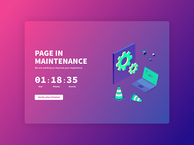 Daily UI : 014 Countdown Timer countdown daily ui challenge design gradient neon ui ux