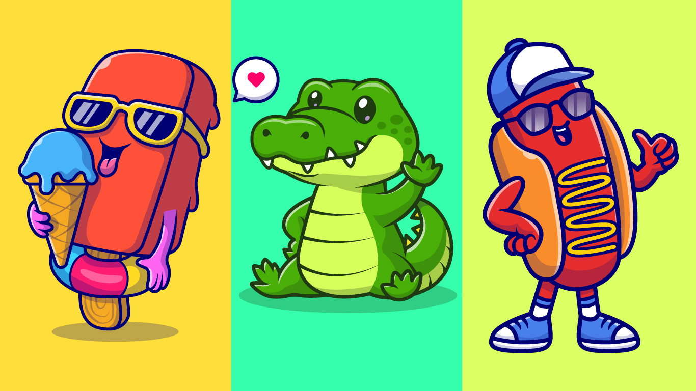 Yummies ice cream kids' illustrations frog, cute burger man animation branding cartoon character cute animal frog illustrations cute burger man cute cartoon design frog illustrations graphic design ice cream illustrations illustration kids illustratons logo minimal ui ux vector vector design vector work web