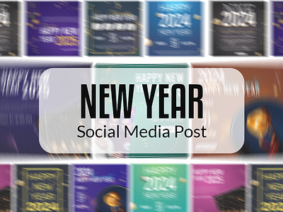 New Year Social Media Post Design colorful graphic design mahfuz jayed new year new year eve new year festive new year ocation new year post social media