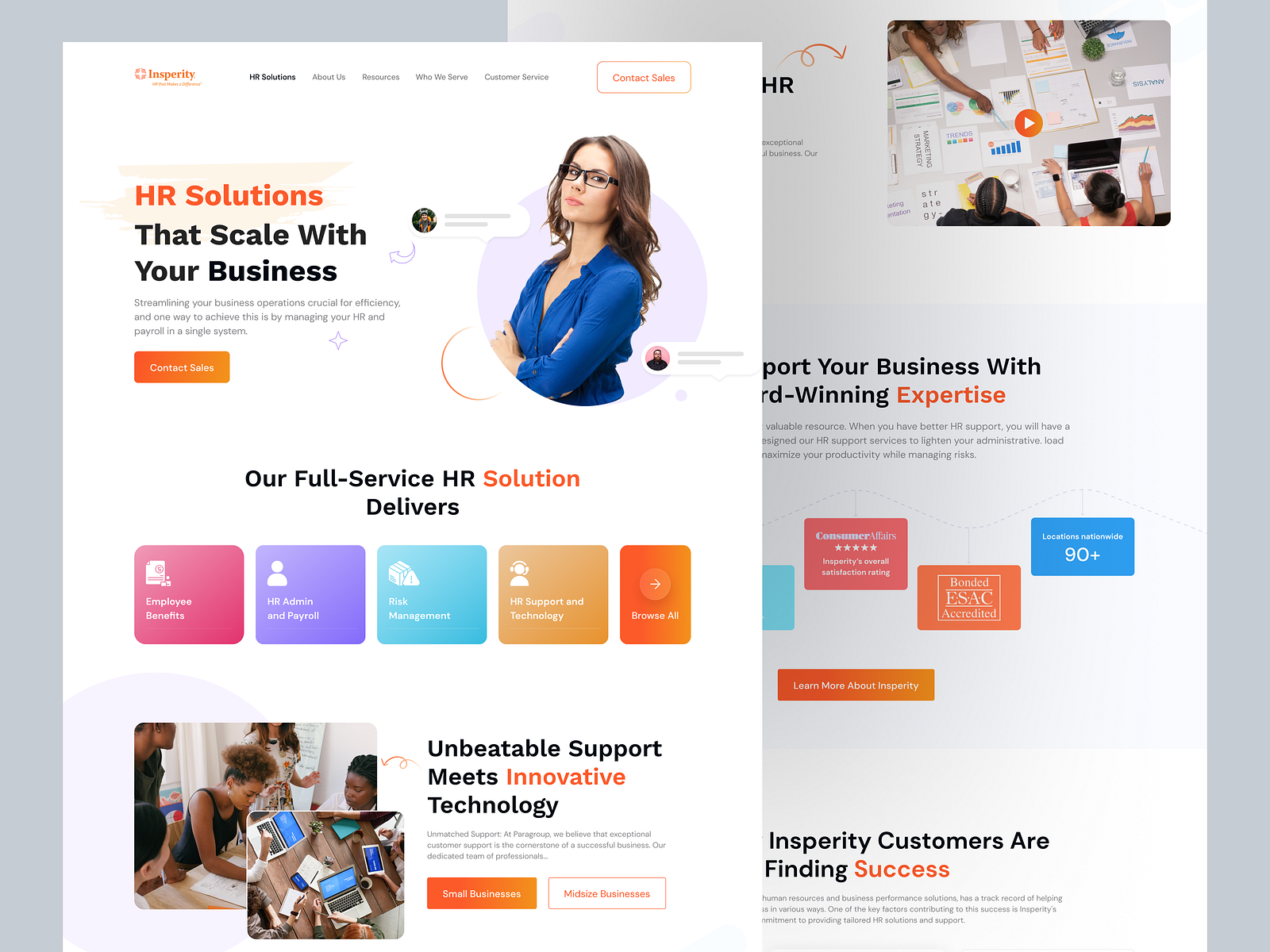 HR Management Landing Page Design by Sheikh Attabur on Dribbble
