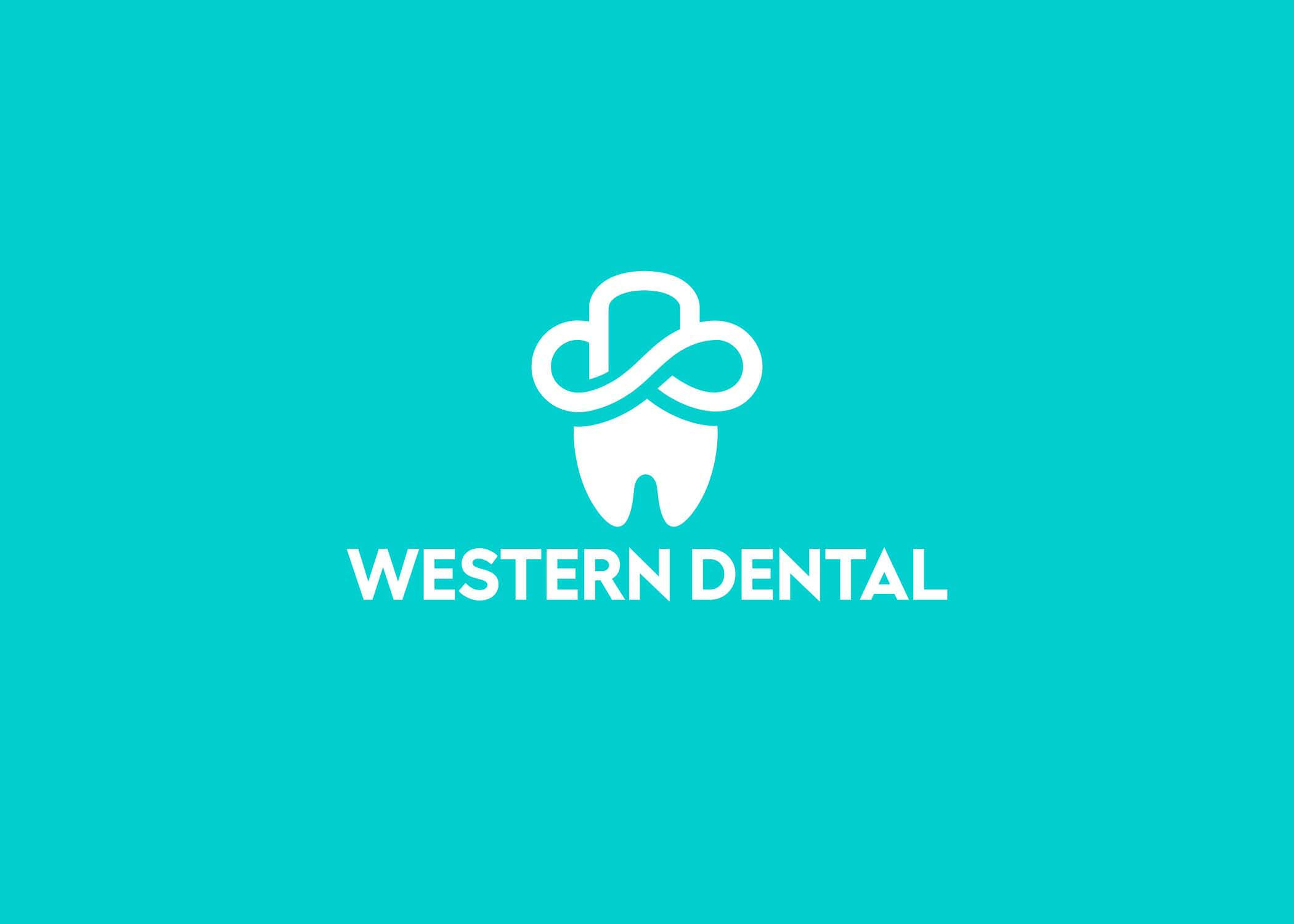 Dental Clinic Logo brand design branding dental clinic logo dental health logo dental logo dentist logo dentistry design health branding icon identity logo logodesign minimal logo oral care logo orthodontics logo teeth logo western dental logo