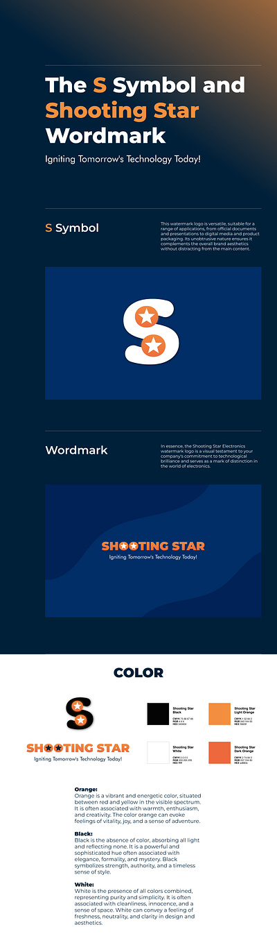 Brand Gidelines for Project Shooting Star 3d animation branding graphic design logo motion graphics ui