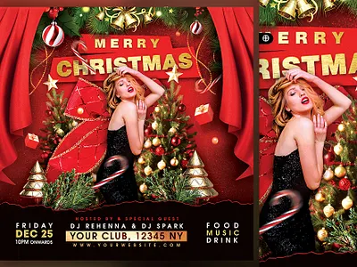 Christmas Flyer christmas christmas eve party christmas flyer christmas party christmas party flyer christmas template graphic design merry christmas motion graphics xmas xmas party