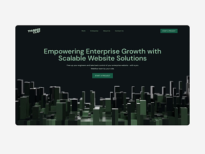 Enterprise Page 3d animation branding builsings business city enterprise graphic design growth lego motion graphics skyline ui
