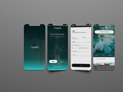Travel Mobile App Design app branding landing page mobile app design typography ui web design website design