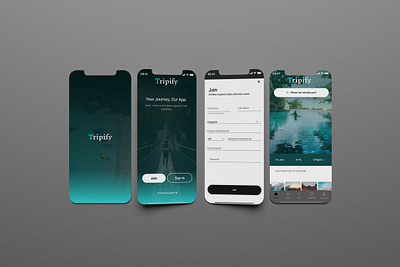 Travel Mobile App Design app branding landing page mobile app design typography ui web design website design