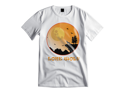 Lone Wolf Custom T-shirt Design adobe illustrator adobe photoshop branding clothing design designer fashion t shirt t shirt design t shirts tshirts