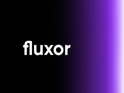 Fluxor 3d animation app ui figma future graphic design logo minimal mobile ui modern motion graphics purple teleport teleportation tunnel ui