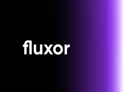 Fluxor 3d animation app ui figma future graphic design logo minimal mobile ui modern motion graphics purple teleport teleportation tunnel ui