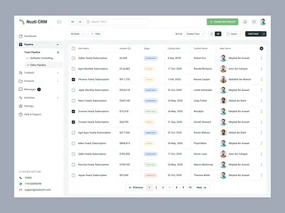 CRM Platform - Nozti admin saas agency uiux artiflow agency crm crm dashboard crm platform crm software website design customer relationship management data management halal leads product product design saas saas platform sales analytics dashboard software uiux design web design webapp