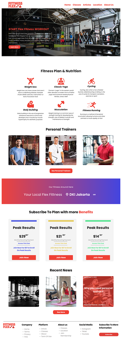 Fittness Flex graphic design ui