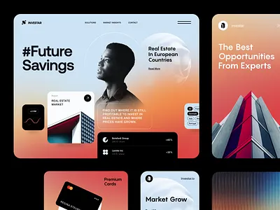 Investar Website design interface product service startup ui ux web website