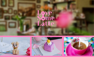 LOVESOME LATTE Logo Design 3d behance branding cafe design designer dribbble drinks figma graphic design illustration logo logodesign