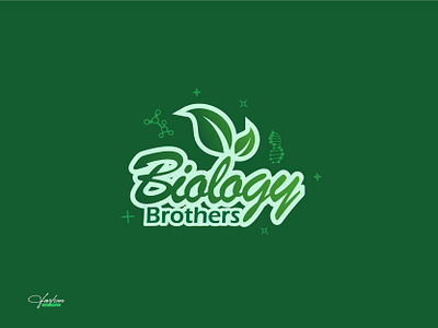 Typography Logo Biology Brothers logo typography