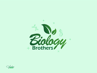 Typography Logo Biology Brothers V2 logo typography