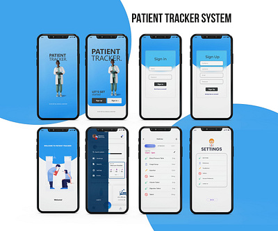 Patient Tracker System UI design by Vision UI/UX 3d branding graphic design ui