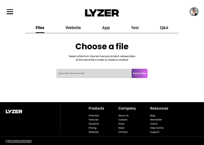 LYZER - Custom Chatbot Creating Website 3d animation branding graphic design llm logo mockup motion graphics ui