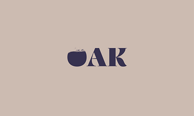 OAK Art Gallery Logo app branding design graphic design logo typography ui ux vector