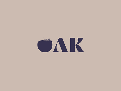 OAK Art Gallery Logo app branding design graphic design logo typography ui ux vector