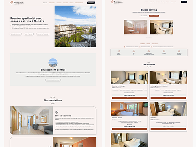 Primadom aparthotel design figma graphic design ui web webdesign websitedesign