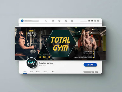 Facebook Media Cover ads advertising design cover cover ad cover design cover image cover photo fb cover fitness graphic design gym gym cover social media cover web banners