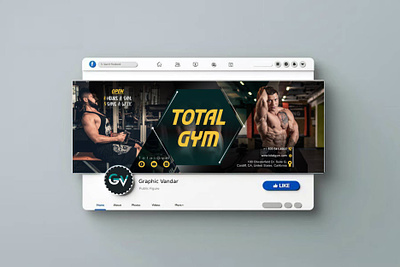 Facebook Media Cover ads advertising design cover cover ad cover design cover image cover photo fb cover fitness graphic design gym gym cover social media cover web banners