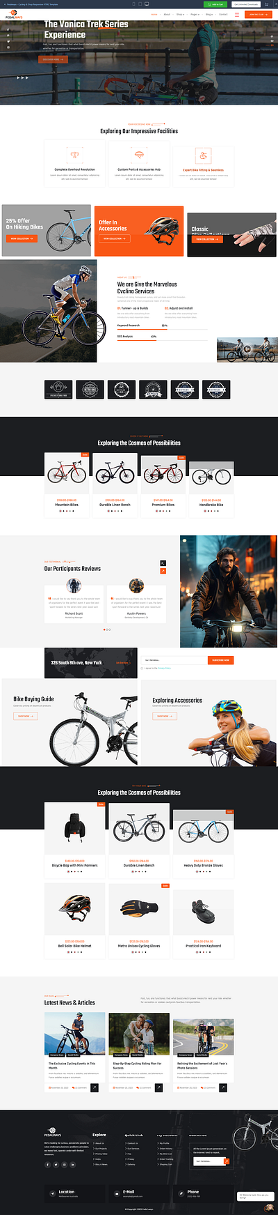 Cycling & Shop Responsive HTML Template accessories bicycle bike bike shop club cycle cycling driver driving ecommerce fashion modern motor pedalways racing responsive shop shopping speed v