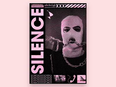 SILENCE! design graphic design poster