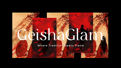 GEISHAGLAM japanese fashion brand branding ui uiux ux